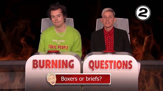 Harry Styles answered my Burning Questions. 🔥 | Ellen DeGeneres