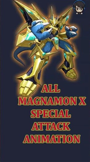 All Magnamon X Special Attack Animation! #omegamon #digimon