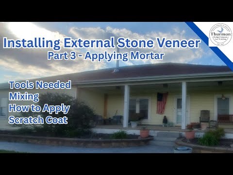 Applying Mortar For Stone Veneer