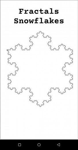 Python Code for Snowflakes #python #fractal #maths