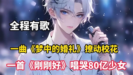 一口气看完【15小时完结爽文】刚分手的你，只是在废弃琴房弹了一首梦中的婚礼，竟触动清冷校花的心房，又在晚会上倾情献唱一首刚刚好。直接唱哭了全场80亿少女