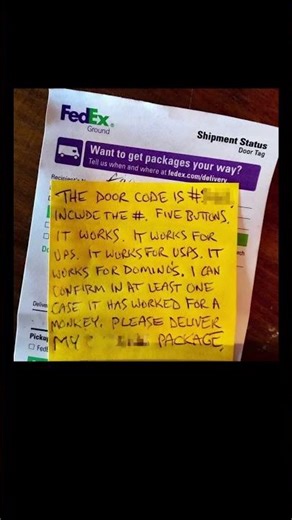 door code chaos delivery note | Subscribe for more #motivation 😊👍