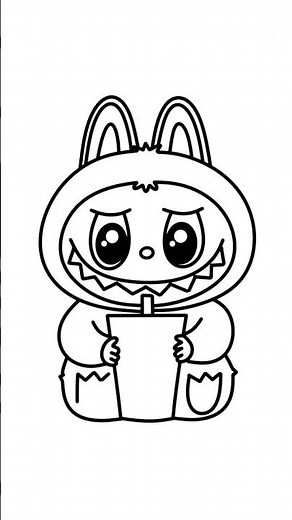 NEW VIDEO ON CHANNEL‼️ How to Draw LABUBU #drawing #drawing4kids #art #labubu