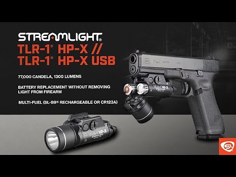 Streamlight® TLR-1® HP-X // TLR-1® HP-X USB: Multi-Fuel, High Candela, Rail-Mounted Light