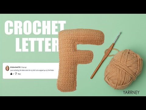 Beginner Friendly 3D Crochet Letter F Tutorial