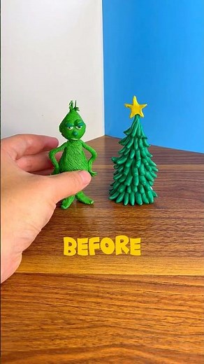 Grinch to Santa Glow-Up! 🎄❤️