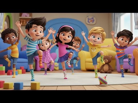 Silly Socks Dance 🧦💃 | Fun Dance Song for Kids | Playful Nursery Rhyme