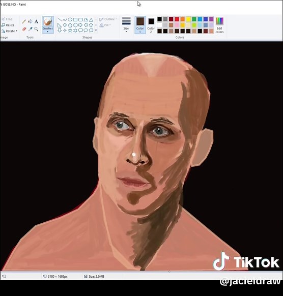 Art biology and anatomy Ryan Gosling #art #microsoftpaint #anatomy #biology #ryangosling