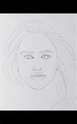 #how to draw a girl face easy #pencil sketch girl face