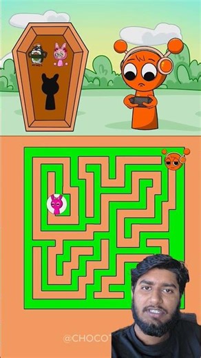 Sprunki New maze puzzle challenge #shorts #animation #sprunki #sprunkiincredibox