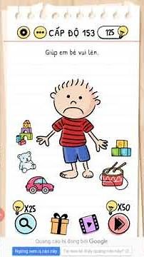 Hướng dẫn Brain Test level 153 - Gameplay walkthrough, solution