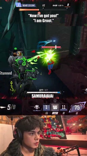 GROOT vs SPIDER-MAN be like - Marvel Rivals Groot