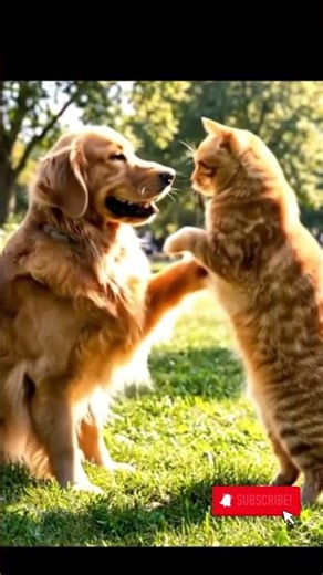 Cat & Dog Friendship That Will Melt Your Heart 🐱🤝🐶#shorts #cat #dog
