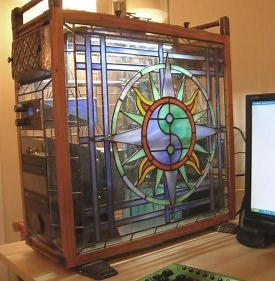 Stained glass PC casemod