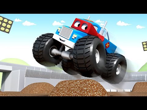 Carl der Super Truck - Der Monster Truck - Autopolis 🚒 Lastwagen Zeichentrickfilme für Kinder