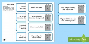 KS1 Castle Job Interview Activity