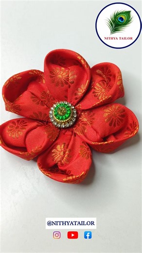 fabric flower making #shortvideo #shorts #youtubeshorts #2026