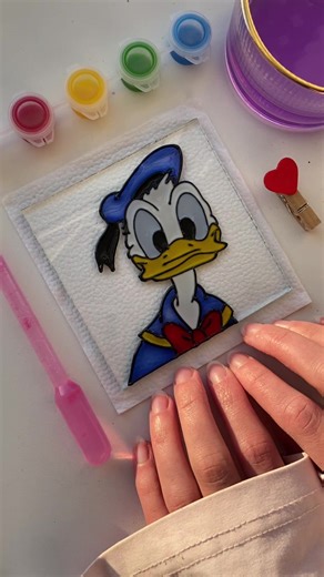 Donald Fauntleroy Duck🎨💕 In the comments, post pictures indicating who you would like me to draw next, as well as the character's name and the title of the cartoon. #coloring #painting #drawings #asmr