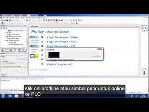 Belajar PLC : Tutorial Download program PLC Ge Fanuc menggunakan Proficy Machine Edition (PME)