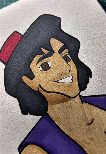 dessin de aladdin #drawing #artsoftiktok #cupcut #aladin