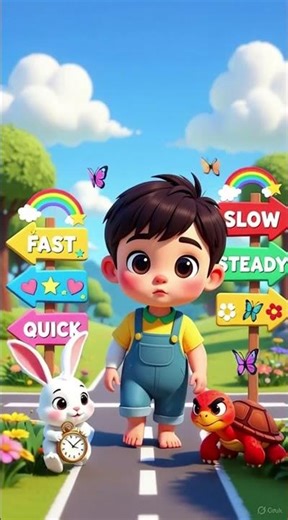 Fast & Slow Song 🐢🐇 | Fun Learning!