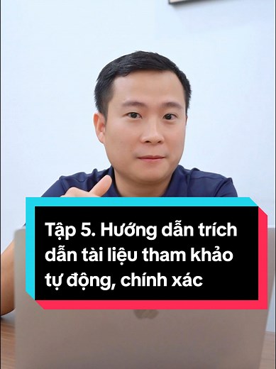 Hướng dẫn trích dẫn tài liệu tham khảo tự động