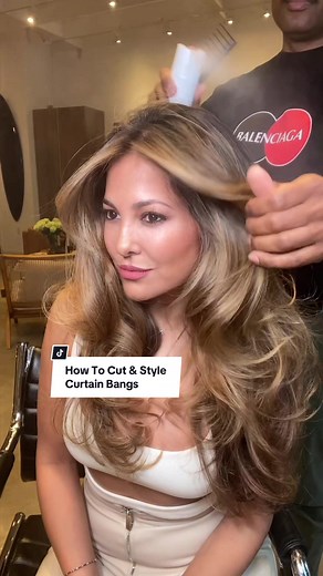 How To Cut & Style Curtain Bangs: Step-by-Step Hair Tutorial