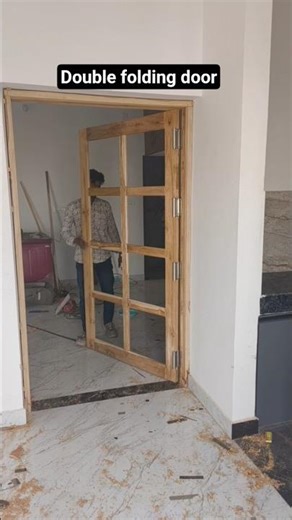 double folding door.. double folding Hinges.#shortsfeed #shorts #furniture