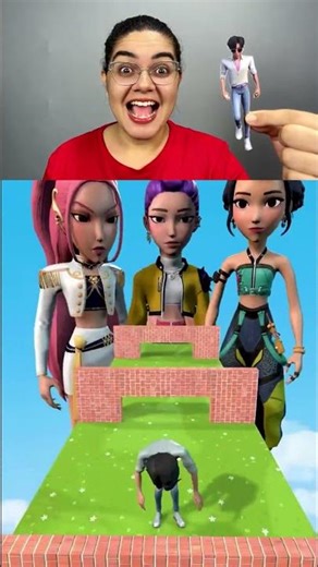 HG REACT Rumi Zoey Mira Play Minigame #shorts #animation