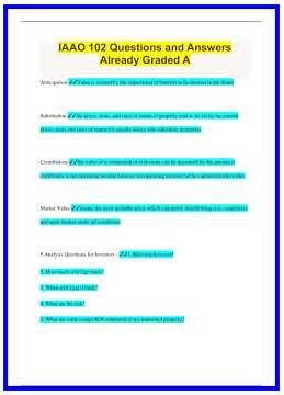 IAAO 102 Questions and Answers Already Graded A649 636x882