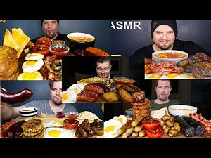 Full English Breakfast Compilation ASMR MUKBANG | Dave Kay ASMR