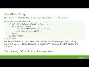 Wie man SCSS effektiv für Elemente mit Kindklassen schreibt