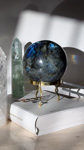 AAA Labradorite Sphere 6.1kgs This stunning Sphere is a giant. With Beautfiul Peacock 🦚 flash this is a truly spectacular piece, reminiscent and offered referred to as Borealis. Its striking similarity to the Northern Lights has been recorded for thousands of years. 40% OFF! Was $1865 Now $1119 | Stoned Crystals