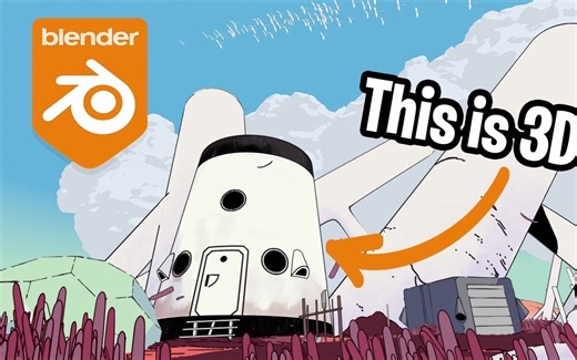 【中配】Blender 3D-2D 蜡笔工具  Scavengers Reign