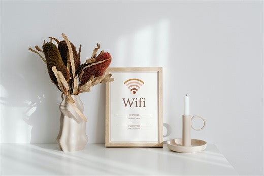 Wifi Password Sign Printable A6 | Guest Wifi Card | Housewarming Decor | Airbnb Wifi Sign | Instant Download PDF - Etsy Canada