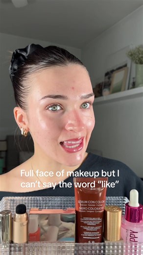 Full face of makeup but I can’t say the word “like” 🥲🥲 this was HARD @DanessaMyricksBeauty @Maybelline NY @makeupforever @Rare Beauty @Huda Beauty @Anastasia Beverly Hills @Persona Cosmetics @Haus Labs @Patrick Ta Beauty @Saie @Summer Fridays @rhode skin #BeautyChallenge #makeupchallenge #makeuptrend #makeuptok