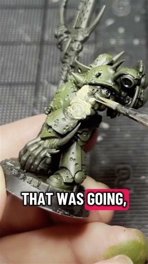 PART 1 of Painting my CUSTOM Plauge Marine! #warhammer40k #kitbash #warhammer #minis #Nurgle