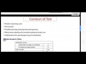 DUS testing in maize