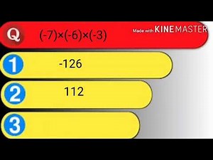Quiz-Integers part 1,class 6 & 7