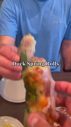Duck spring rolls #duckspring #springroll #summerrolls #chineserecipes #asianrecipes