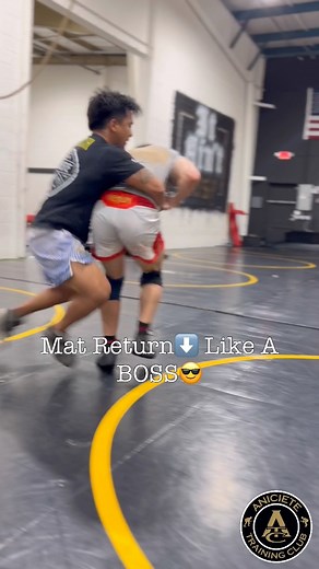 6K views · 55 reactions | Mat return like a boss  Control the match, dominate every position! Follow the page for more wrestling content 祿‍♂️ #WrestlingLife #MatReturn #ATCacademy | Aniciete Training Club | Facebook
