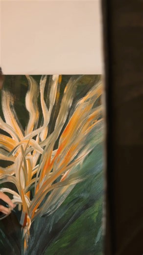 Abstract Canvas Painting | Lukisan Abstrak #painting #relaxing #peace #abstractart #canvas #art