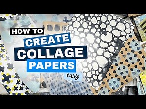 Creating low effort collage papers