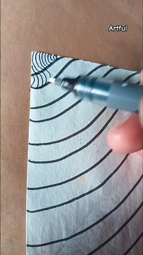 Line illusion art😱 tutorial || #shorts