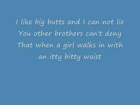 Sir Mix A Lot ~ Baby Got Back!! (I Like Big Butts and i can not Lie!) ~ (LYRICS)