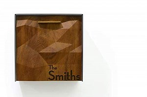 Wall Mounted Mailbox 3D - Solid Iroko Wood Door with Name Laser Engraved, Brushed Silver Aluminum (ACP) Body - Modern Design - Custom Mailbox - Postbox - Letterbox - Mailnest Type 1