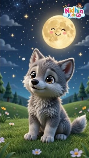 Wolf says Howl Song - Animal Sounds for Kids ##animalsounds #cartoon #trending #kids