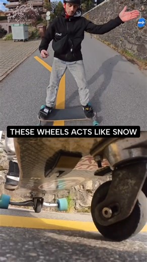 Snowboard technology on wheels freebord riding