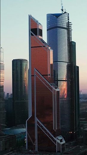 🌀 Moscow Evolution Tower | The Twisting Marvel of Modern Architecture 🇷🇺 #shorts