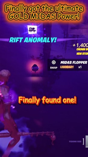 Finally got the Ultimate Gold Midas Power in Fortnite! The Midas Flopper #fortnite #midasfortnite